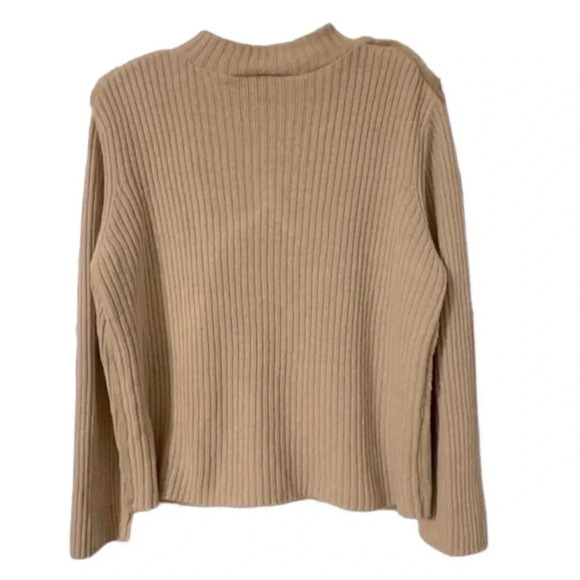 Fiorlini International Women's Beige Fur Trim Vest Jacket Size L - Picture 2 of 3